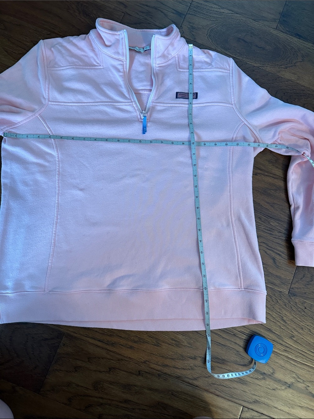 Vineyard Vines Pale Pink Quarter-Zip Pullover - Picture 8 of 10